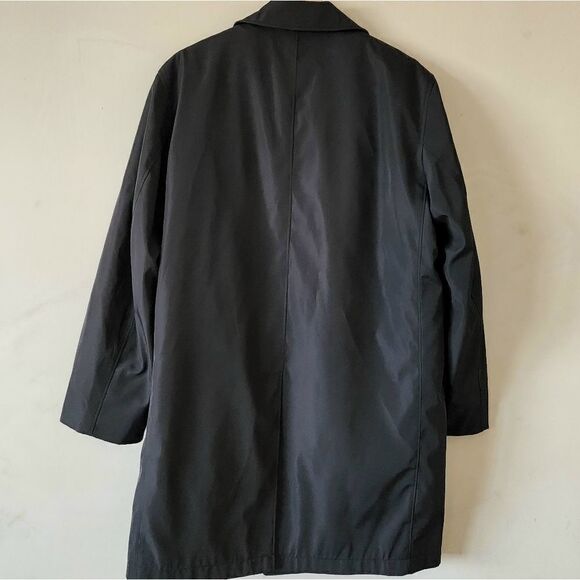 Perry Ellis trench coat with removable lining men's size 40S black - Picture 2 of 8